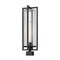 Z-Lite Aura 1 Light Outdoor Post Mount Fixture, 8in. W x 24.5in. H, Black 5013PHBS-BK - alternate 4